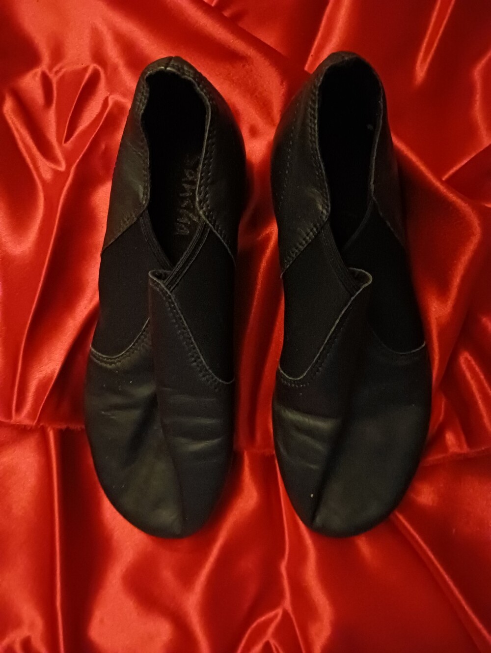 Sacha Black Slip-On Dance/Studio Shoes